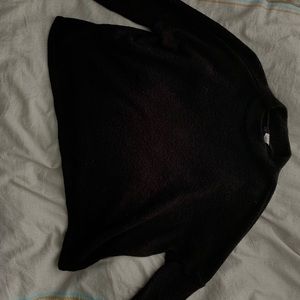 Mock neck black sweater